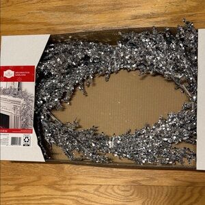 Silver Decorative Garland - 6 ft - NWT
